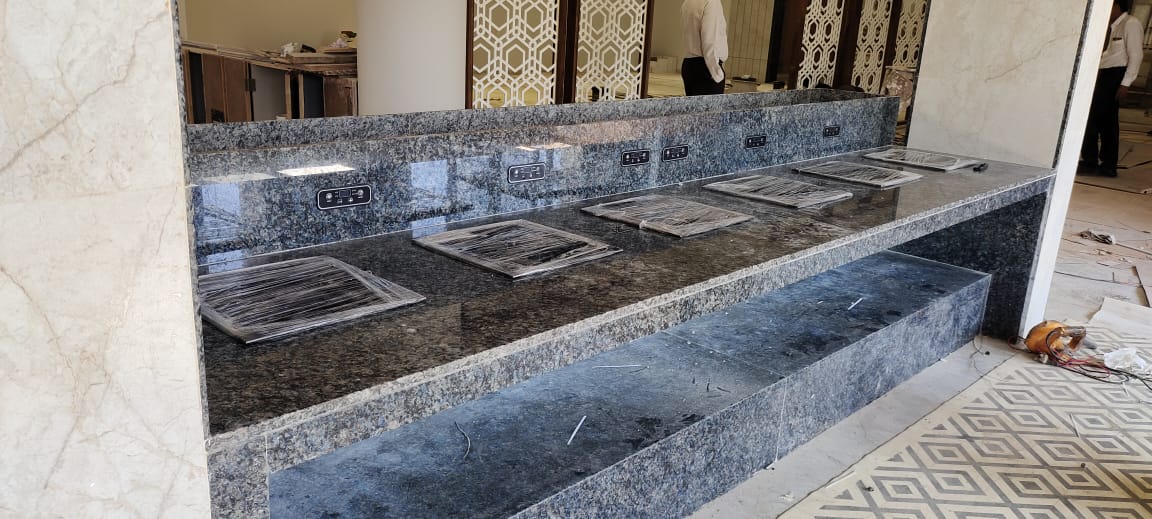 Granite Top Induction Buffet Counter